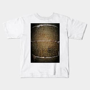 Writings on the Wall. Prison of the Chillon Castle, Montreux, Switzerland Kids T-Shirt